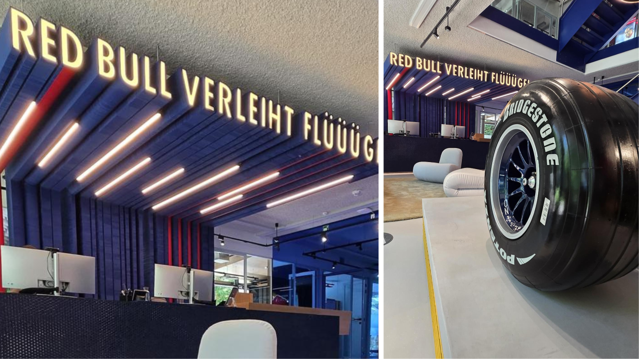 RedBull, een indrukwekkende eyecatcher